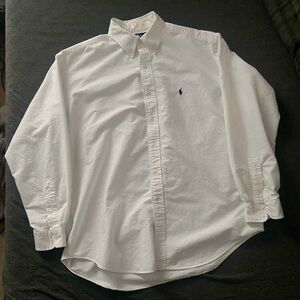 Ralph Lauren Men's Classic White Blake Button Down Shirt